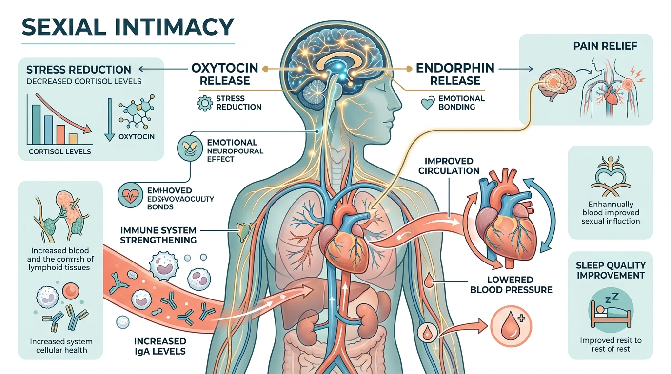 Physiological and neurobiological health benefits of human sexual intimacy